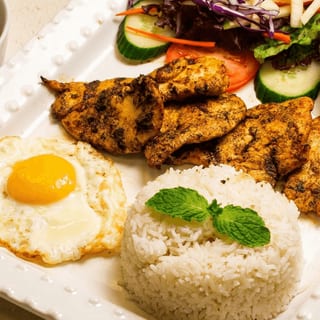 Grilled Chicken Rice Plate